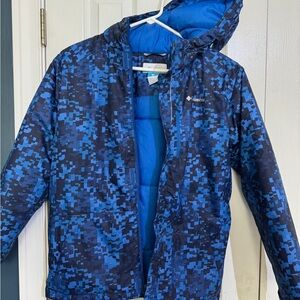 Columbia Digital Blue Omniheat Ski Jacket